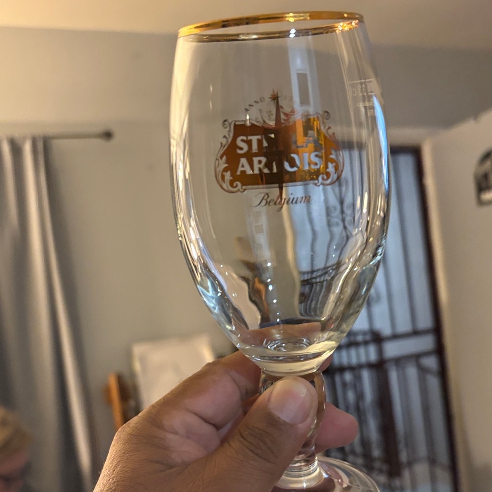 Stella Artois Premium Gold-Trimmed Glass